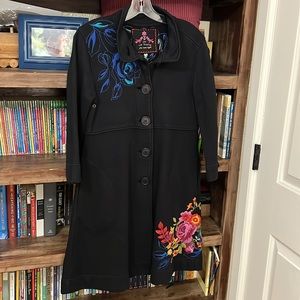 Johnny Was Joy Love Light Embroidered Coat jacket